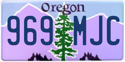 OR license plate 969MJC