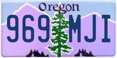 OR license plate 969MJI