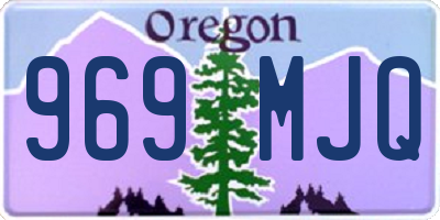 OR license plate 969MJQ