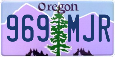 OR license plate 969MJR
