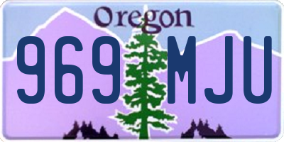 OR license plate 969MJU