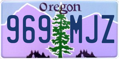 OR license plate 969MJZ