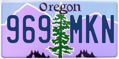 OR license plate 969MKN