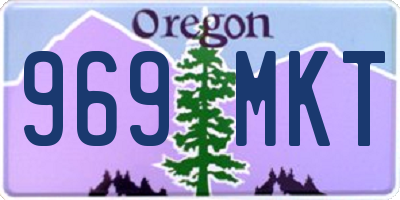 OR license plate 969MKT