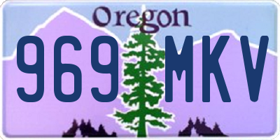 OR license plate 969MKV
