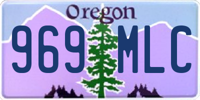 OR license plate 969MLC