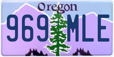 OR license plate 969MLE