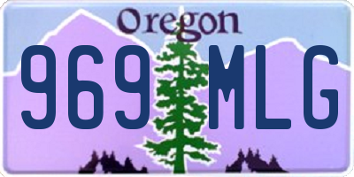 OR license plate 969MLG