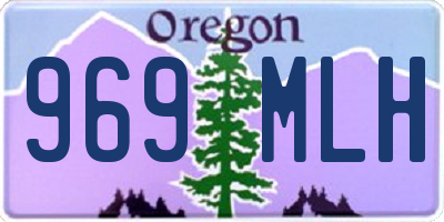 OR license plate 969MLH