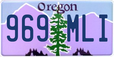 OR license plate 969MLI
