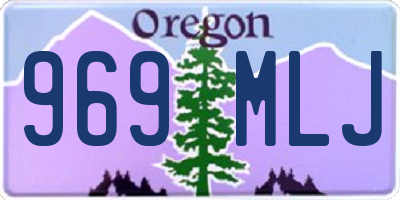 OR license plate 969MLJ