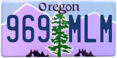 OR license plate 969MLM