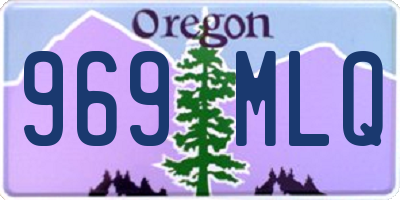 OR license plate 969MLQ