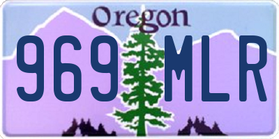 OR license plate 969MLR