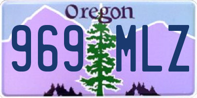OR license plate 969MLZ