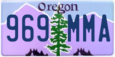 OR license plate 969MMA