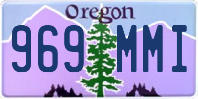 OR license plate 969MMI