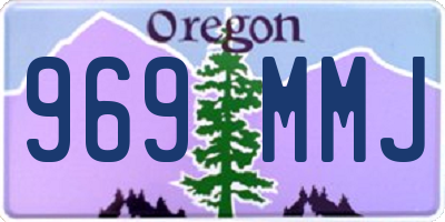 OR license plate 969MMJ