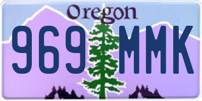 OR license plate 969MMK