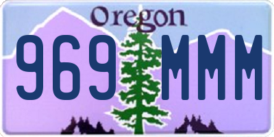 OR license plate 969MMM