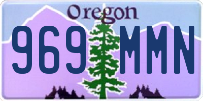 OR license plate 969MMN