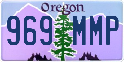 OR license plate 969MMP
