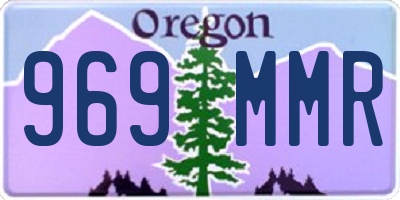 OR license plate 969MMR