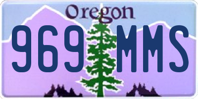 OR license plate 969MMS