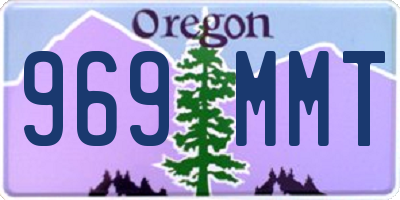 OR license plate 969MMT