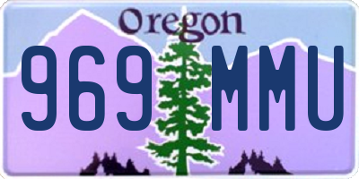 OR license plate 969MMU