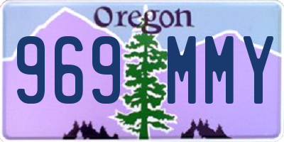OR license plate 969MMY