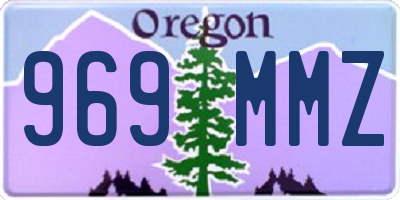 OR license plate 969MMZ