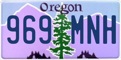 OR license plate 969MNH