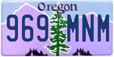 OR license plate 969MNM