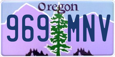 OR license plate 969MNV