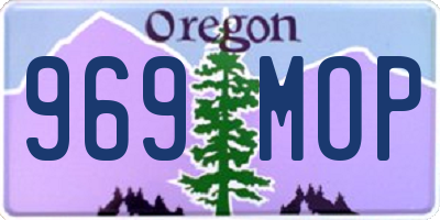 OR license plate 969MOP