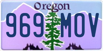 OR license plate 969MOV