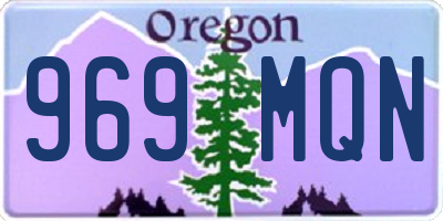 OR license plate 969MQN