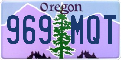 OR license plate 969MQT