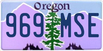 OR license plate 969MSE