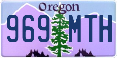 OR license plate 969MTH