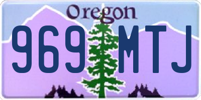 OR license plate 969MTJ