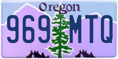 OR license plate 969MTQ