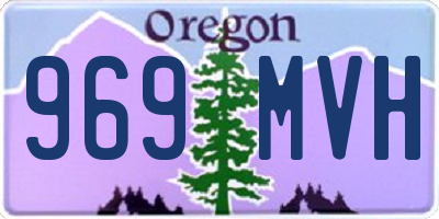 OR license plate 969MVH
