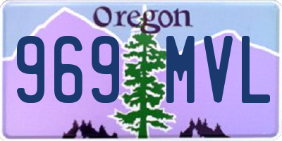 OR license plate 969MVL