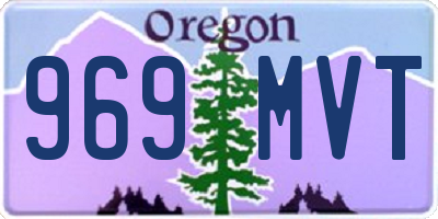 OR license plate 969MVT
