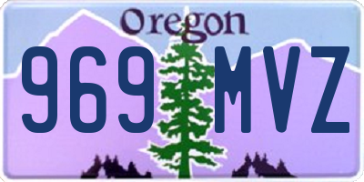 OR license plate 969MVZ