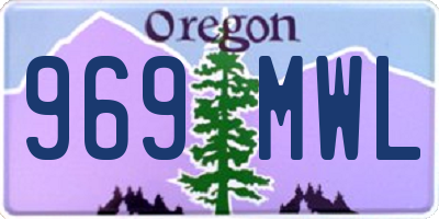 OR license plate 969MWL