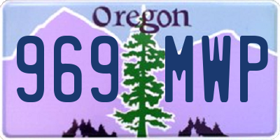 OR license plate 969MWP