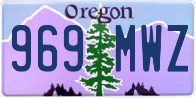 OR license plate 969MWZ